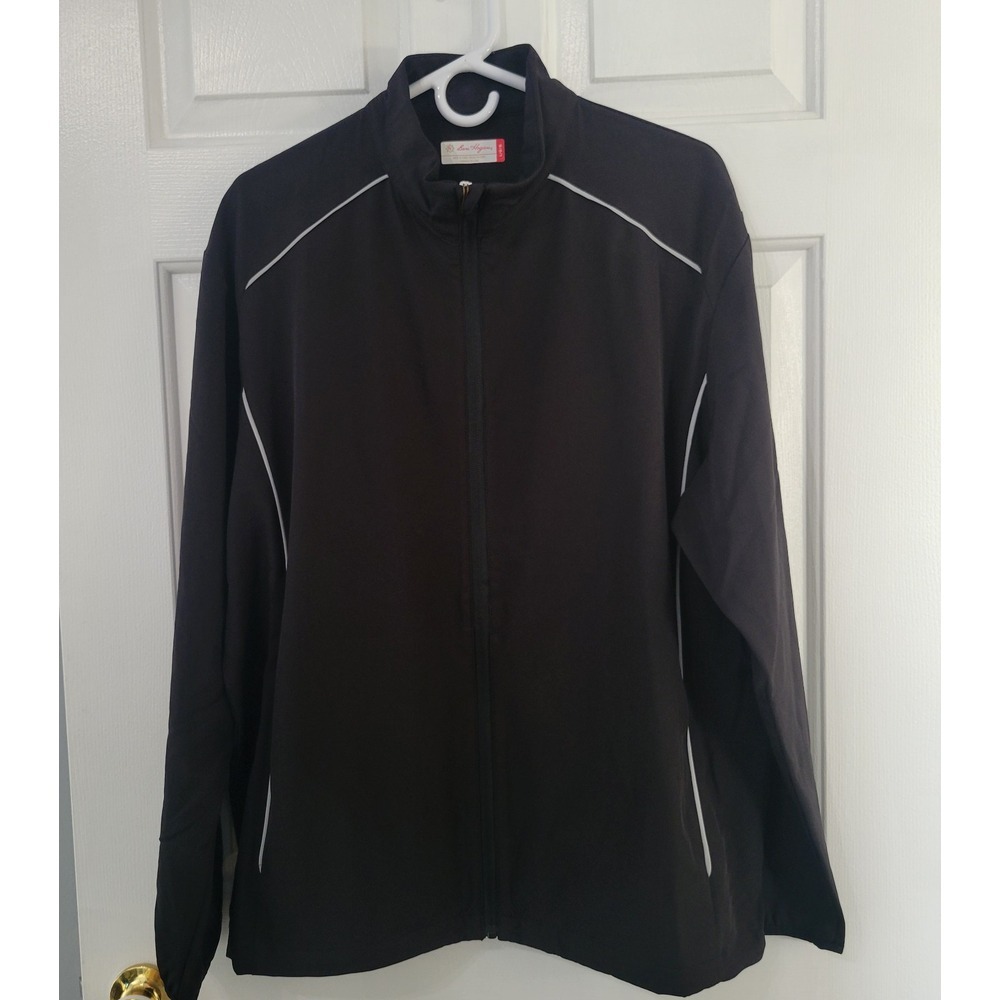 Ben Hogan Men's Performance Golf‎ Full Zip Lightweight Black Jacket Large New